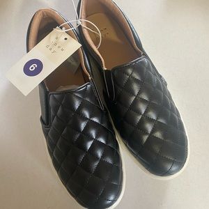 Quilted Faux Leather Sneakers